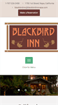 Mobile Screenshot of blackbirdinnnapa.com